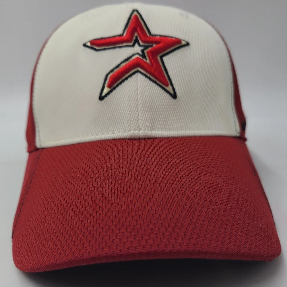 Houston Astros Hat Adjustable Nike Red White MLB Baseball Swoosh Logo Casual Men